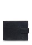 Men's navy blue leather wallet PORMS-0465A-69(W23)