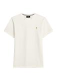Cream cotton men's t-shirt TSHMT-0136-0B(W26)