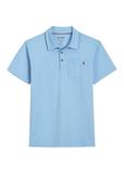 Men's blue polo shirt POLMT-0088-7B(W26)