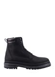 Black leather men's ankle boots BUTYM-0423B-9I(Z26)