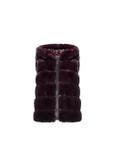 Maroon women's hooded vest KAMDT-0019-49(Z19)