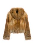 Women's natural fur coat in red color FUTDF-0110-3D(Z26)