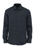 Navy blue cotton men's shirt KOSMT-0332-69(Z24)