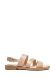 Light beige leather women's sandals BUTYD-1152-1A(W26)