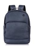 Navy blue leather men's backpack PLCMS-0018-69(W24)