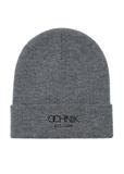 Grey men's winter cap with logo OCHNIK CZAMT-0064A-91(Z23)