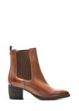 Women's leather Chelsea boots with a block heel BUTYD-1184-87(Z25)