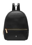 Black leather women's backpack TORES-0898C-99(W25)