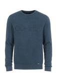 Navy blue men's logo sweater SWEMT-0129-69(W23)