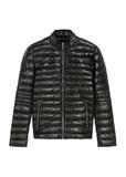 Black men's leather jacket KURMS-0379-99(Z26)