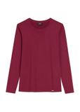 Burgundy women's blouse LSLDT-0055-49(Z25)