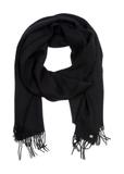 Woolen black women's scarf SZADT-0092-99(Z25)