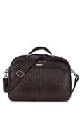 Dark brown leather business travel bag TB-214A-90(KS)