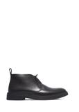Men's black leather ankle boots BUTYM-0575-99(Z26)