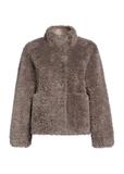 Women's ash fur coat FUTDP-0021B-93(Z25)