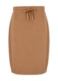 Camel pencil skirt with ties SPCDT-0059A-89(W24)