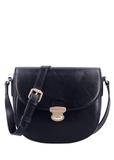 Small semi-circular black women's messenger bag TOREC-1390-99(Z26)