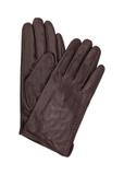 Brown leather gloves for men REKMS-0001-90(Z24)