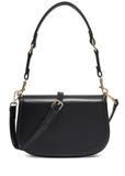 Black women's handbag with stitching TOREC-1380-99(Z26)