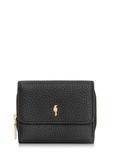Small black leather women's wallet PORES-0802R-99(Z25)