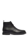 Men's black leather ankle boots BUTYM-0545-99(Z26)