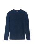 Navy blue men's wool sweater SWEMT-0171-68(Z25)