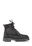 Dark gray leather men's boots BUTYM-0423B-91(Z23)