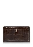 Brown croco women's wallet POREC-0353-90(Z24)