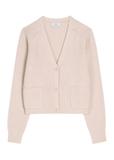 Light beige women's wool cardigan KARDT-0071-1A(Z26)