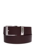 Men's brown leather belt PASMS-0127-1H(Z26)
