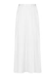 Long straight cream skirt SPCDT-0083-12(W24)