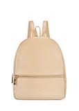 Beige leather women's backpack TORES-0898D-81(Z25)