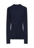 Dark navy blue women's cashmere sweater SWEDT-0288-7E(Z26)