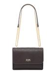 Brown women's handbag with monogram TOREC-1155-1A(W26)