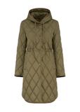 Olive quilted women's jacket KURDT-0579-57(Z25)