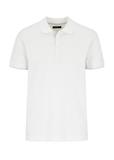 White men's polo shirt POLMT-0045A-12(W24)