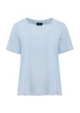 Light blue basic women's t-shirt TSHDT-0120-60(W25)