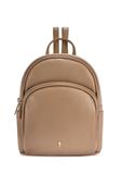 Beige leather women's backpack TORES-1089A-1B(W26)