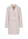 Women's double-breasted wool fur coat FUTDW-0020-12(Z23)