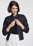 Women's quilted jacket with ribbons KURDT-0294-99(W23)