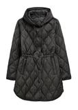 Black women's quilted jacket KURDT-0654-99(W26)