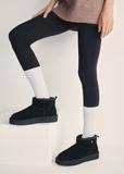 Black short women's snow boots BUTYD-1138-99(Z25)