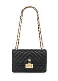 Black quilted women's handbag TOREC-0528C-99(W25)