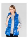 Blue women's vest with drawstring KAMDT-0021-61(Z20)