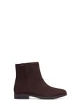Dark brown suede women's ankle boots BUTYD-1193-1I(Z26)