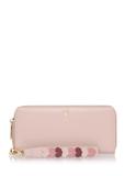 Large pink women's wallet with handle POREC-0394-31(Z24)