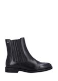 Women's black leather Chelsea boots BUTYD-1279-99(Z26)