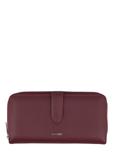 Burgundy large women's wallet POREC-0444-4D(Z26)