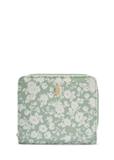 Small sage floral women's wallet POREC-0366-8P(W26)