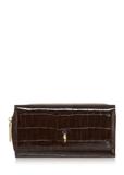 Large brown croco women's wallet POREC-0351-90(Z23)